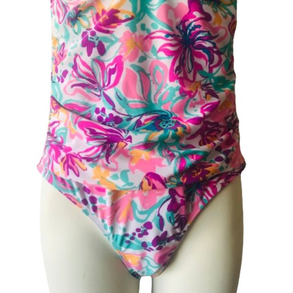 Stella Parker One Piece Swimsuit in Multi Color Size M - Picture 5 of 13